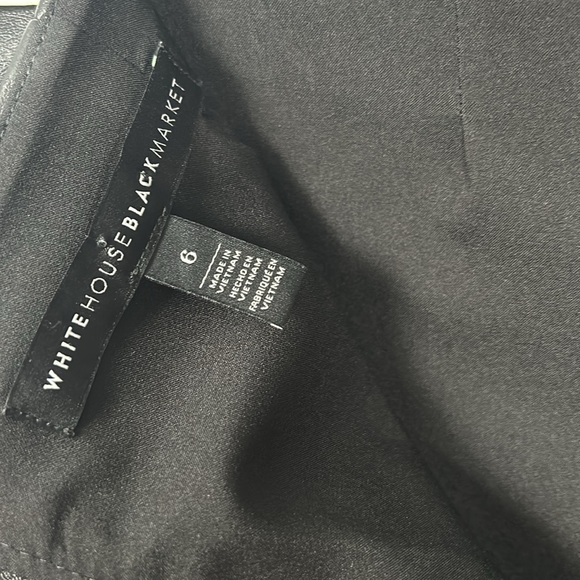 WHBM Faux Leather Black Mini Skirt Stretchy sides size 6 - Picture 7 of 10